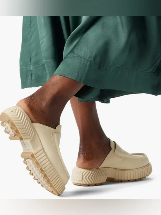 Sorel Women's Cream Platform Clog Mules - Picture 2 of 11